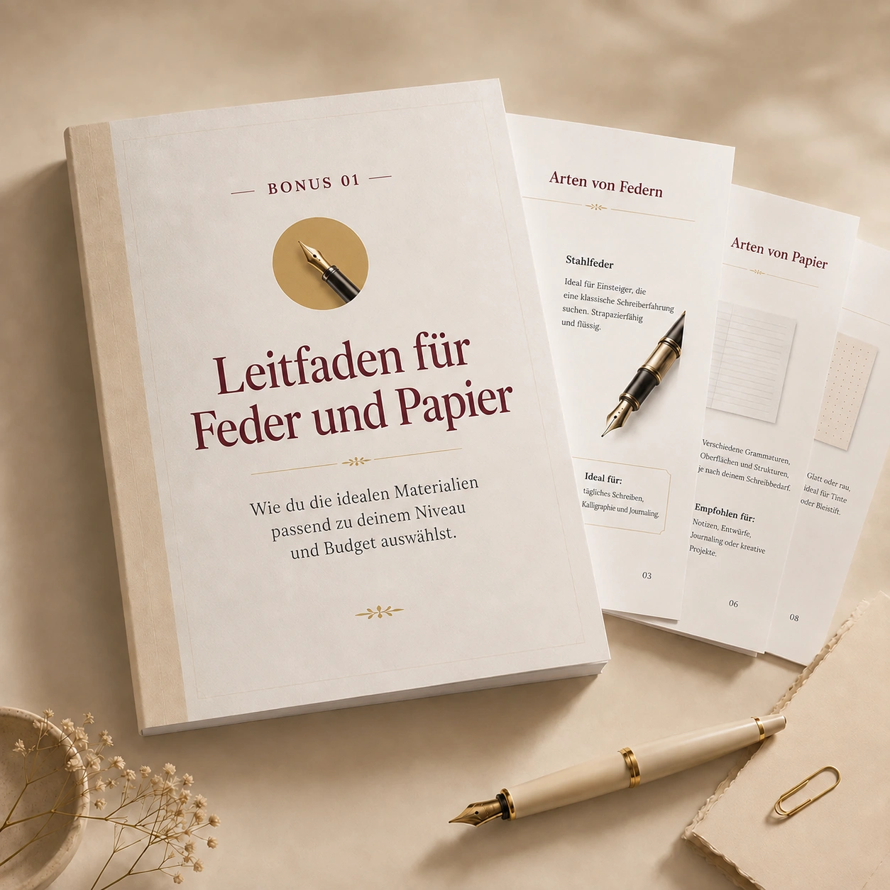 Feder- und Papierführer